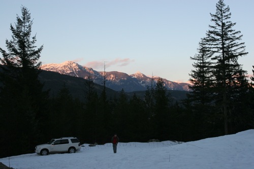 Spending the night outside by Pemberton