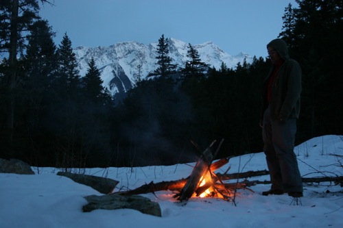 Fire camp by Pemberton