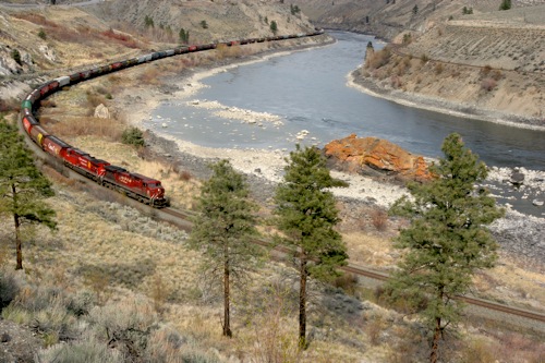 Train in Fraser Canyon