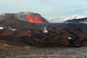 Getting to the Volcano just after sunrise