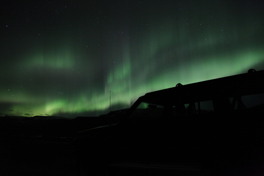 Northern Lights, Hvalfjörður, Iceland, March 2012