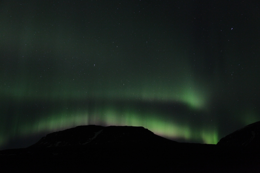 Northern Lights, Hvalfjörður, Iceland, March 2012