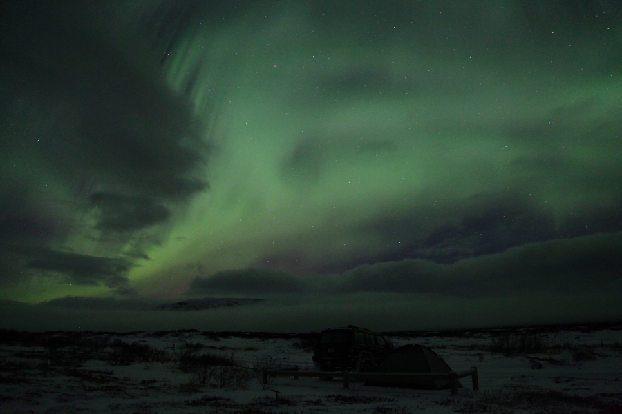 Northern Lights, Þingvellir, Iceland, March 2012