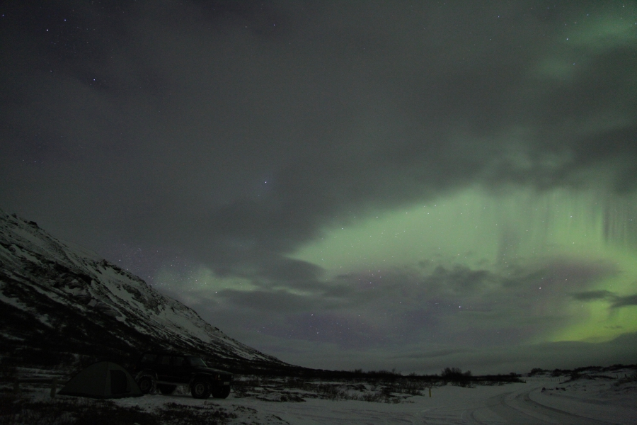 Northern Lights, Þingvellir, Iceland, March 2012