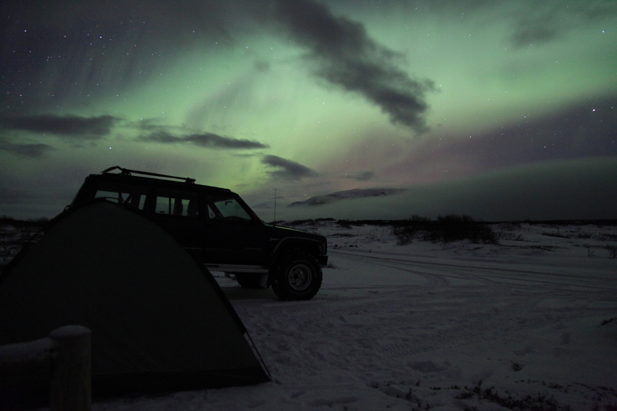 Northern Lights, Þingvellir, Iceland, March 2012