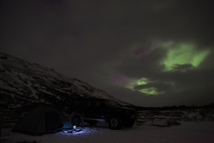 Northern Lights, Þingvellir, Iceland, March 2012