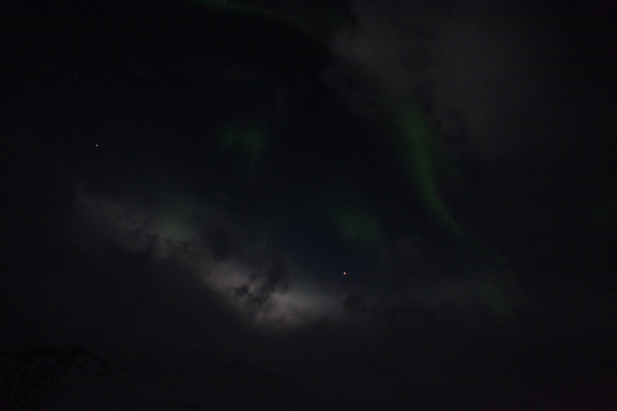 Northern Lights, Hvalfjörður, Iceland, March 2012