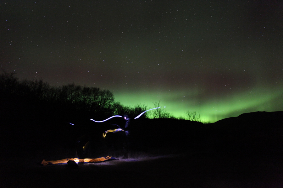 Northern Lights, Thingvellir, Iceland, October 2012