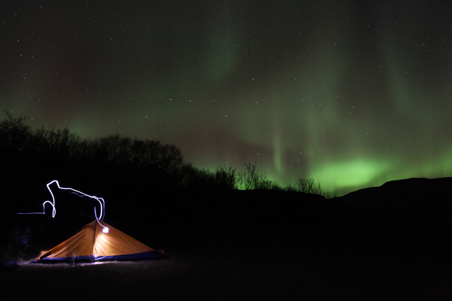 Northern Lights, Thingvellir, Iceland, October 2012