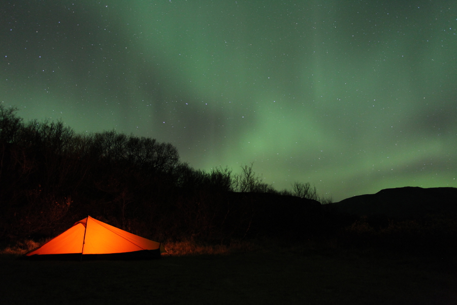 Northern Lights, Thingvellir, Iceland, October 2012