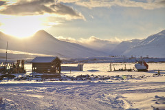Dalvik at sunrise, Iceland 2013