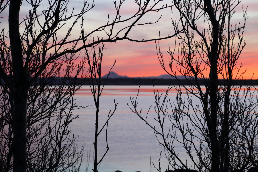 Sunset in Kopavogur, Iceland, 2013