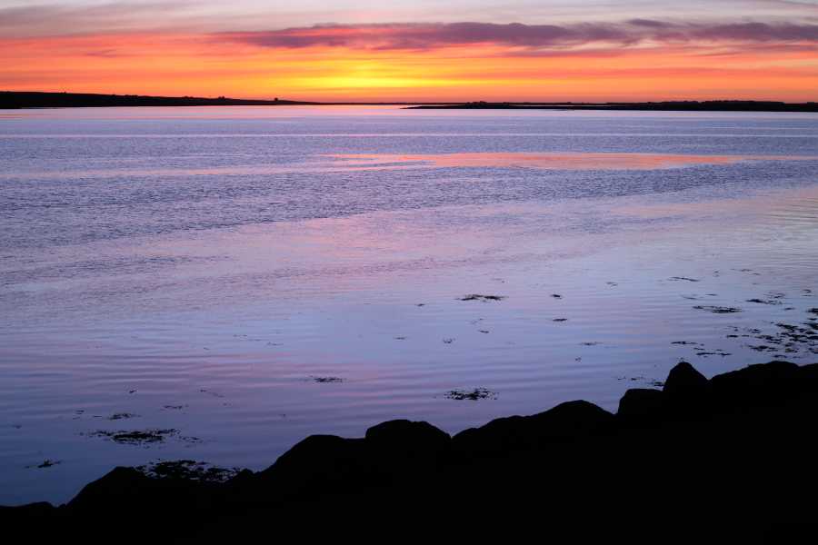 Sunset in Kopavogur, Iceland, 2013