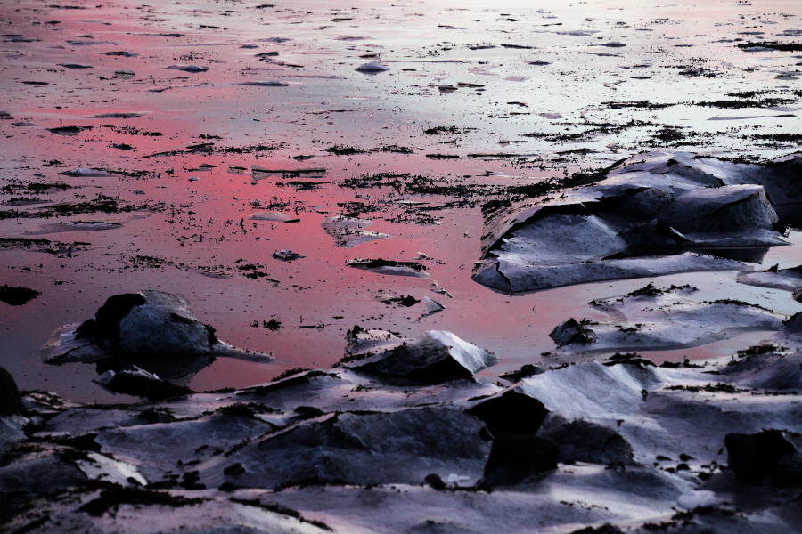 Sunset in Kopavogur, Iceland, 2013