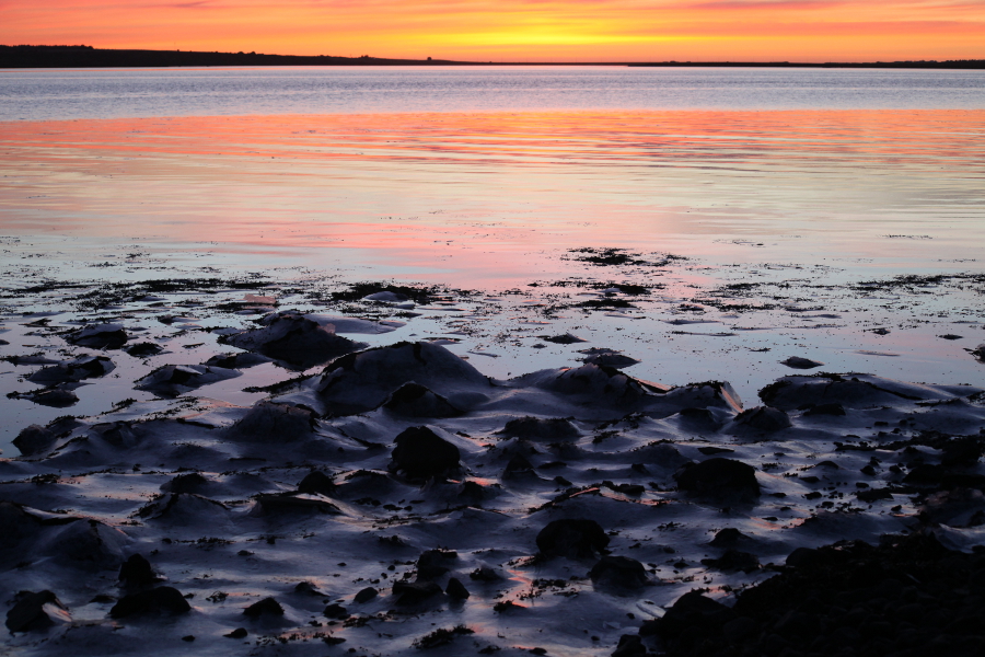 Sunset in Kopavogur, Iceland, 2013