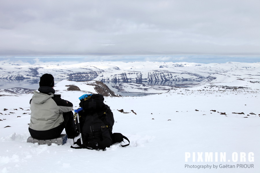 Trekking in the West Fjords, Iceland, April 2013